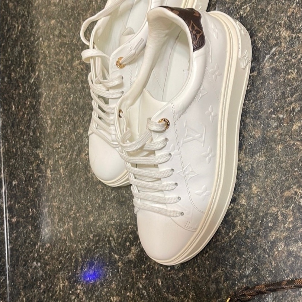 Louis Vuitton White and Black Women's Sneakers